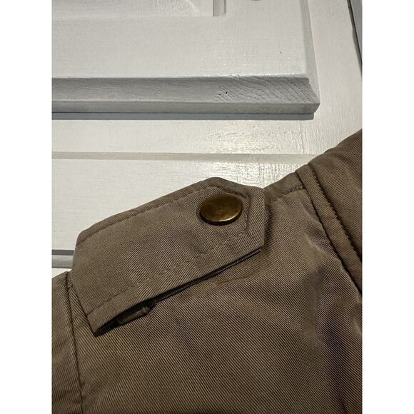 Anthropologie Daughters of the Liberation Bomber Jacket Size Xsmall Beige Army - Picture 6 of 12